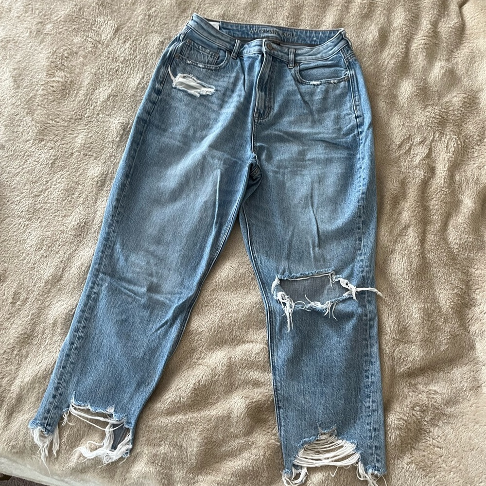 American Eagle highest rise mom jeans